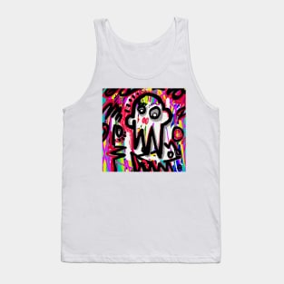 expressionism skull Tank Top